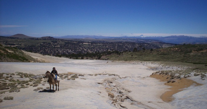 Riding the planes of the argentinean pampas on our crossing the andes Chile to Argentina on Horseback trail ride