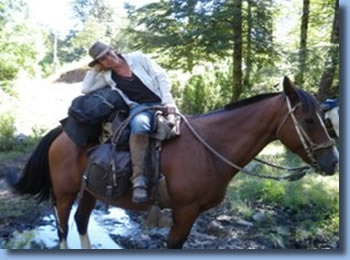 Kim on the crossing of the Andes on Horseback in january 09