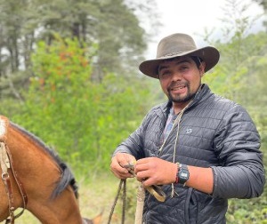 Our team for horseback rides in southern Chile: Luis