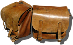 Leather saddlebags as used on the trail rides of Antilco