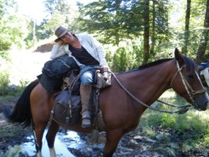 Kim on the crossing of the Andes on Horseback in january 09